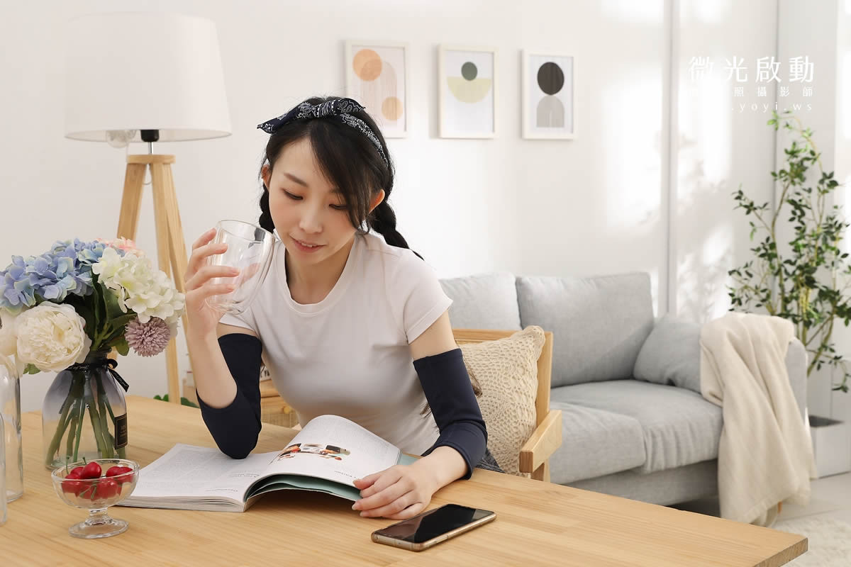 機能穿戴商品攝影｜石墨烯恢復套模特兒居家情境攝影｜群彥 19