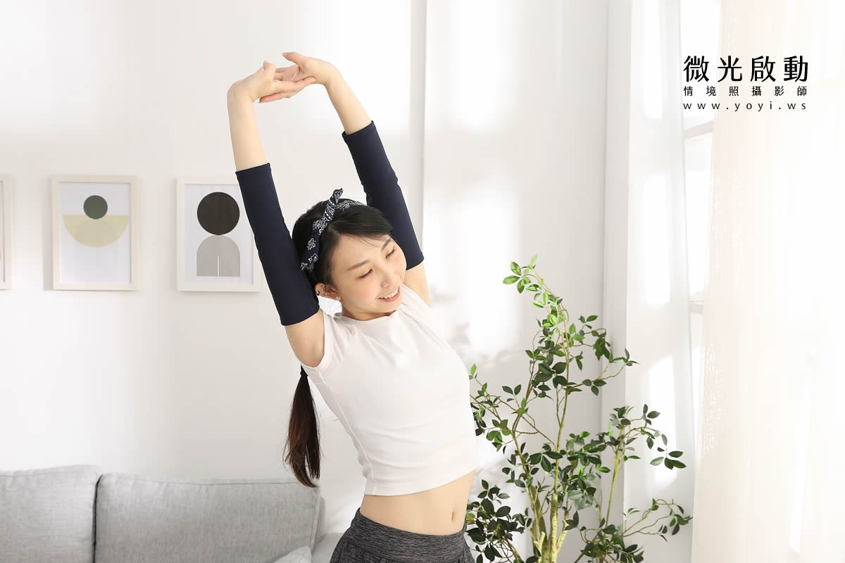 機能穿戴商品攝影｜石墨烯恢復套模特兒居家情境攝影｜群彥 117