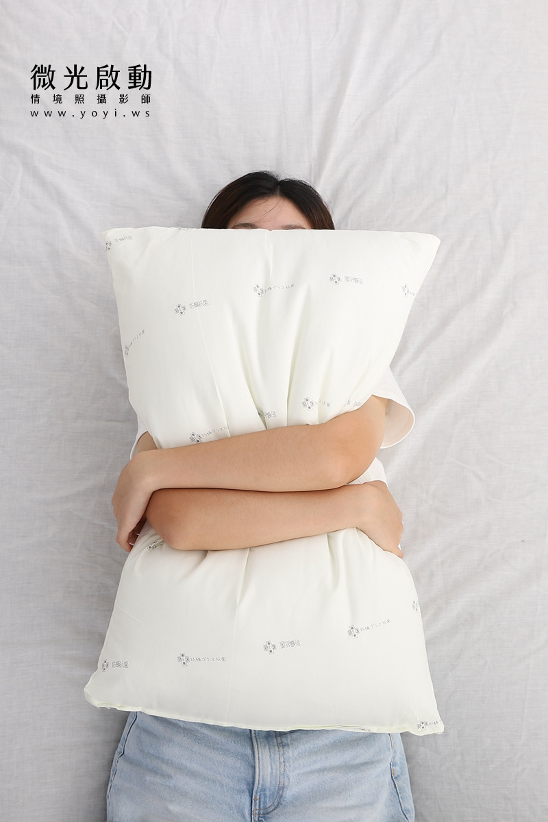 寢具商品攝影｜高支撐機能枕頭模特兒熟睡情境攝影｜新豪國際 7