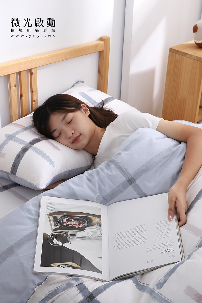寢具商品攝影｜高支撐機能枕頭模特兒熟睡情境攝影｜新豪國際 53