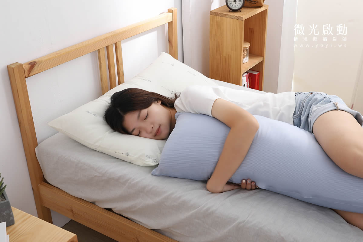寢具商品攝影｜高支撐機能枕頭模特兒熟睡情境攝影｜新豪國際 65