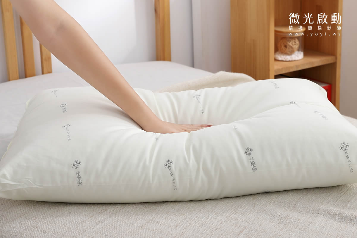 寢具商品攝影｜高支撐機能枕頭模特兒熟睡情境攝影｜新豪國際 75