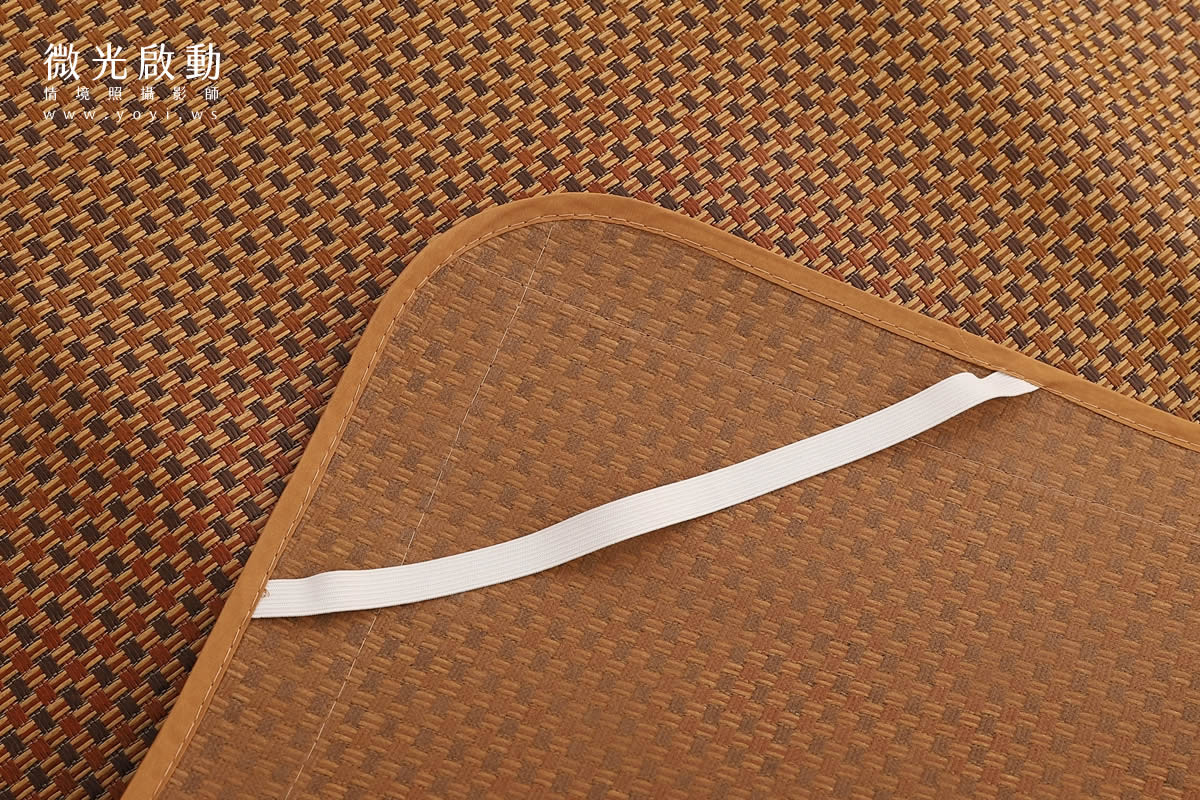 夏季寢具攝影｜藍色童趣圖騰單人床包與涼蓆情境攝影｜宜立固才 57