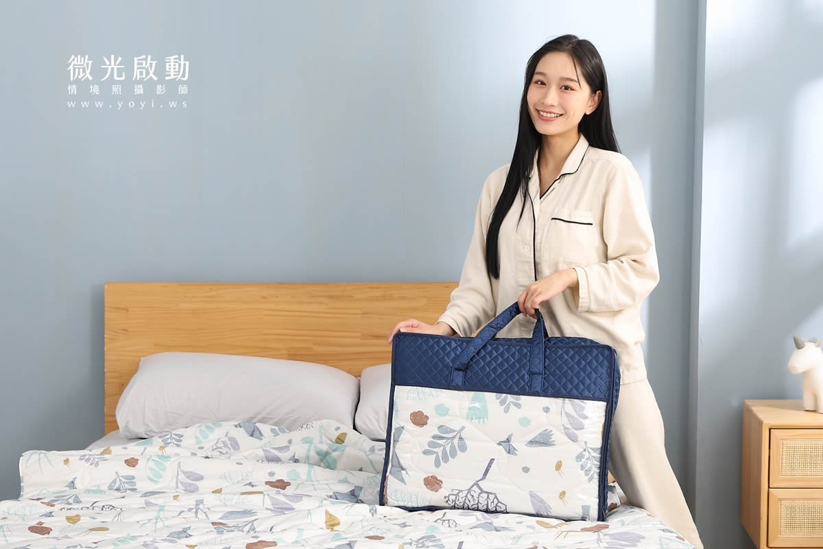 寢具商品攝影｜智靈捷機能床墊與寢具模特兒情境攝影｜智靈捷 9