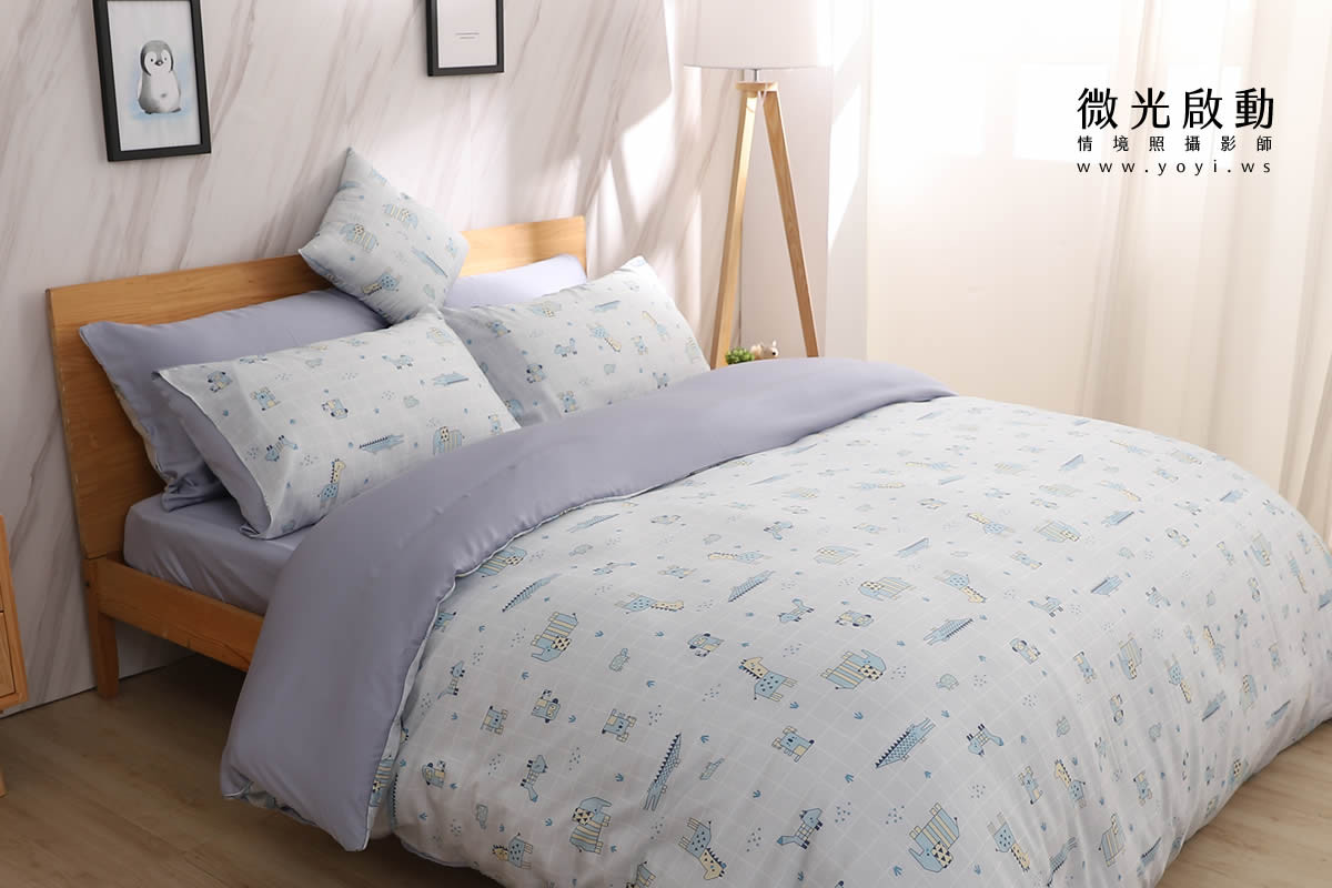 寢具商品攝影｜清新明亮雙人床包組浪漫情境攝影 55