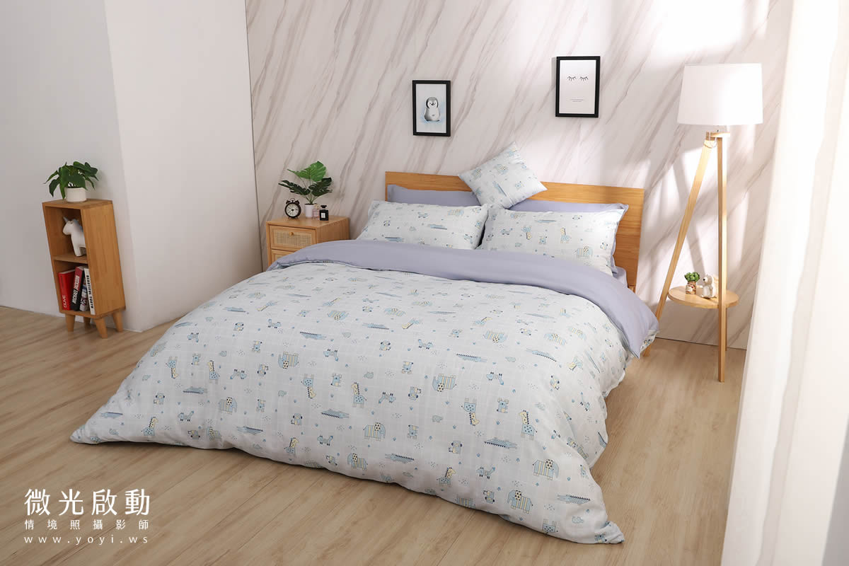 寢具商品攝影｜清新明亮雙人床包組浪漫情境攝影 63