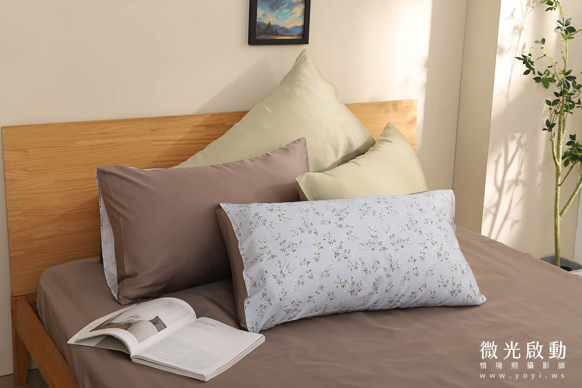 寢具商品攝影｜清新明亮雙人床包組浪漫情境攝影 65