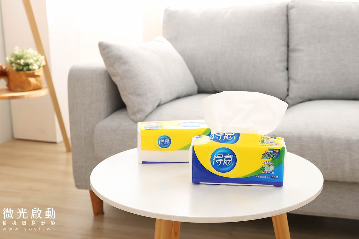 得意衛生紙商品攝影｜居家衛浴空間柔軟抽取式面紙情境攝影 21
