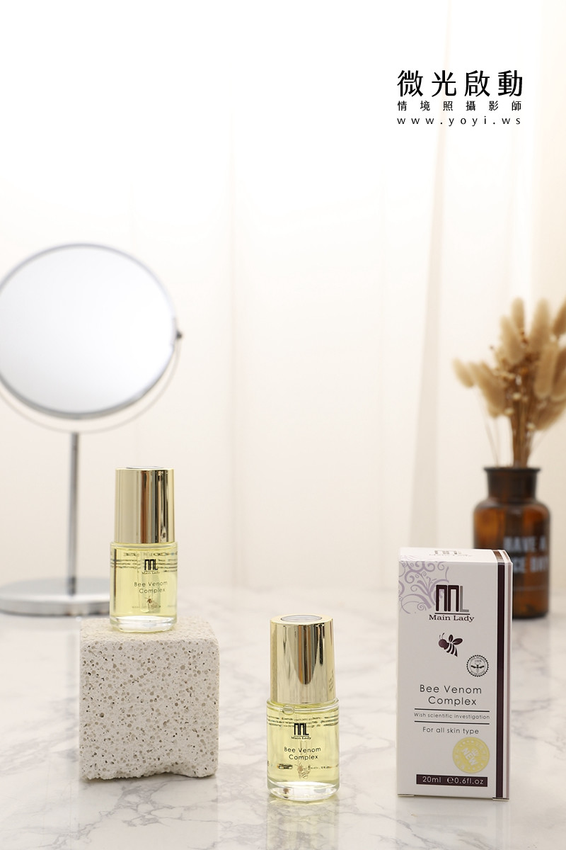 美妝保養品攝影｜植萃精華液自然綠植情境攝影｜敬德太和 39