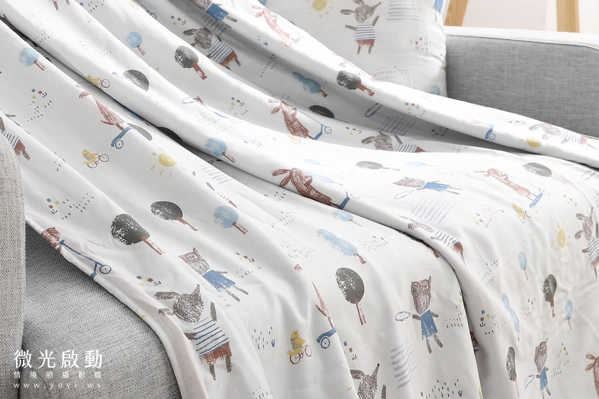 寢具配件攝影｜灰色質感沙發毯保暖情境攝影｜瑞益寢具 13