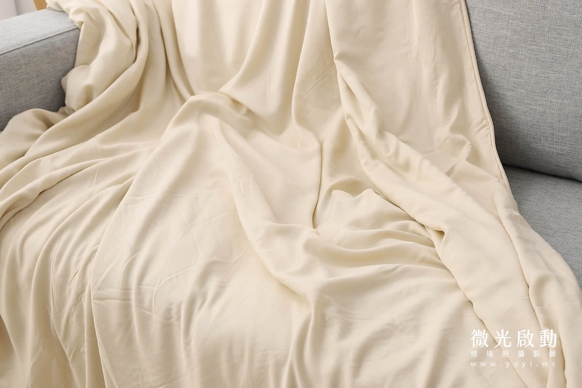 寢具配件攝影｜灰色質感沙發毯保暖情境攝影｜瑞益寢具 15