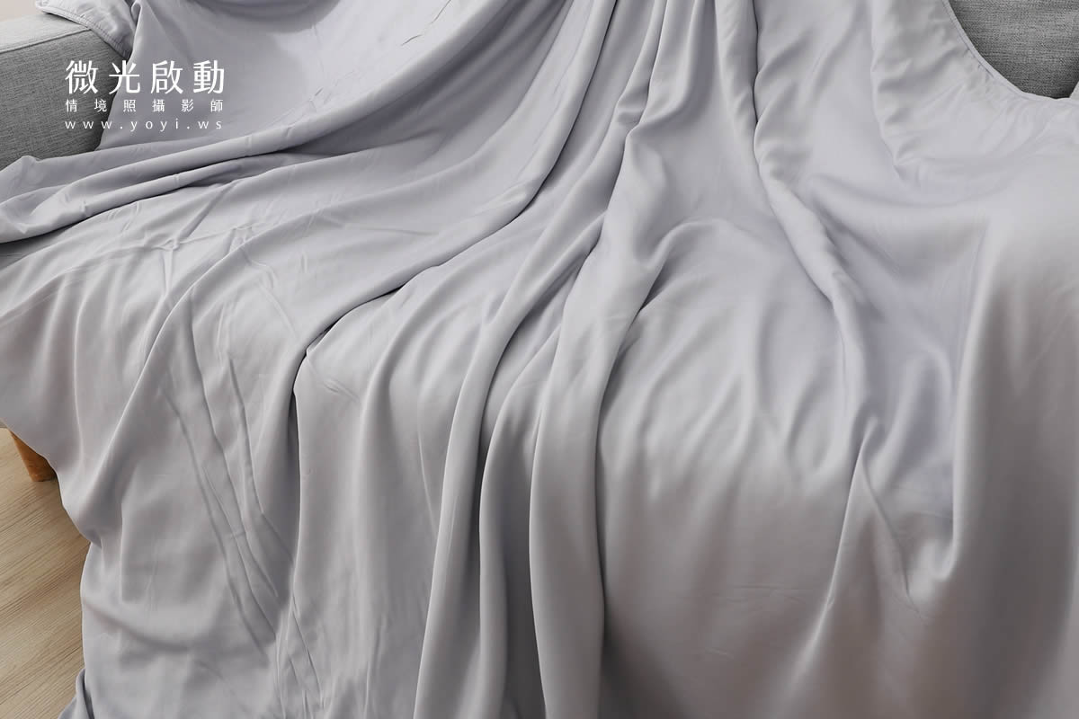 寢具配件攝影｜灰色質感沙發毯保暖情境攝影｜瑞益寢具 19