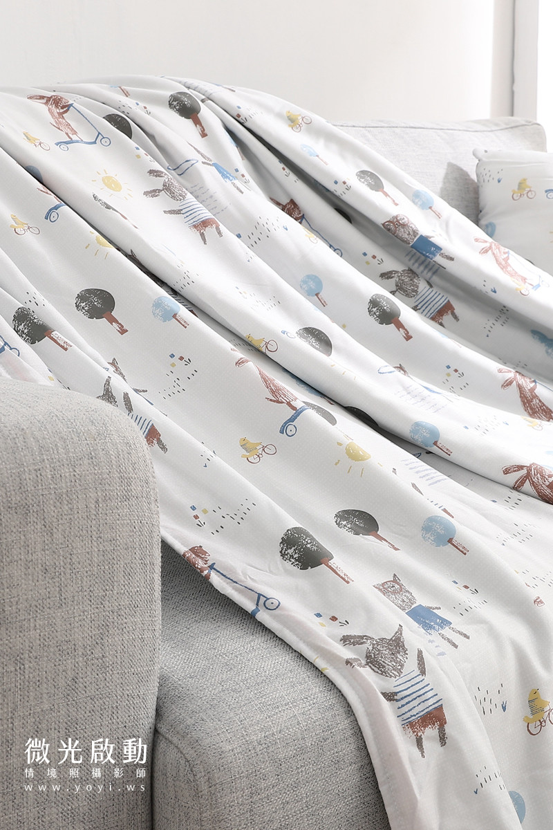 寢具配件攝影｜灰色質感沙發毯保暖情境攝影｜瑞益寢具 51