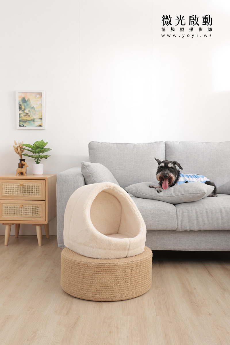 寵物用品攝影｜貓咪溫馨半封閉式造型睡窩情境攝影｜韋民 45