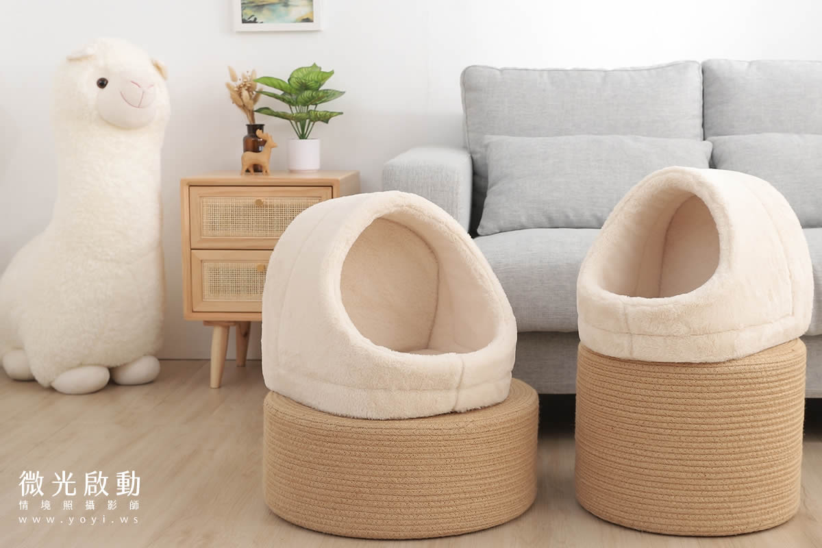 寵物用品攝影｜貓咪溫馨半封閉式造型睡窩情境攝影｜韋民 103
