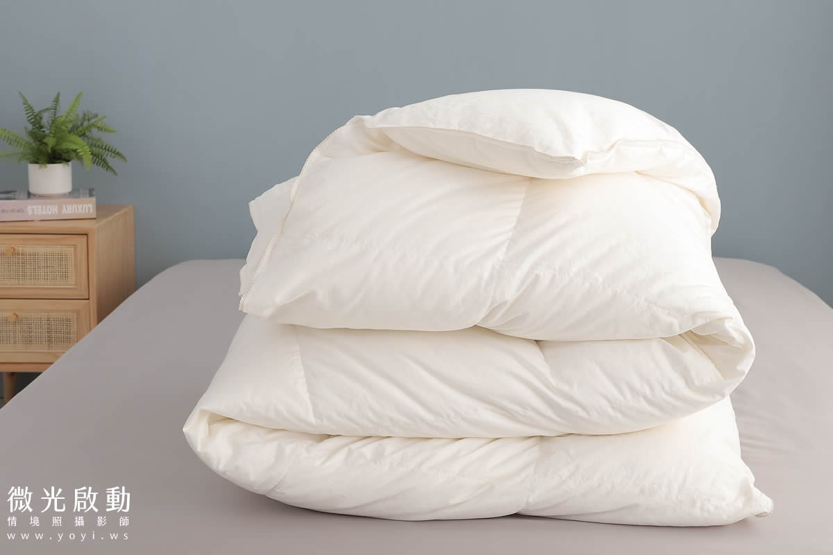 品牌羽絨被攝影｜合隆羽藏高保暖冬被純白情境攝影 13