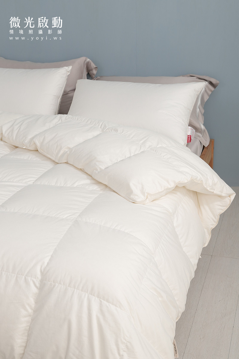 品牌羽絨被攝影｜合隆羽藏高保暖冬被純白情境攝影 17