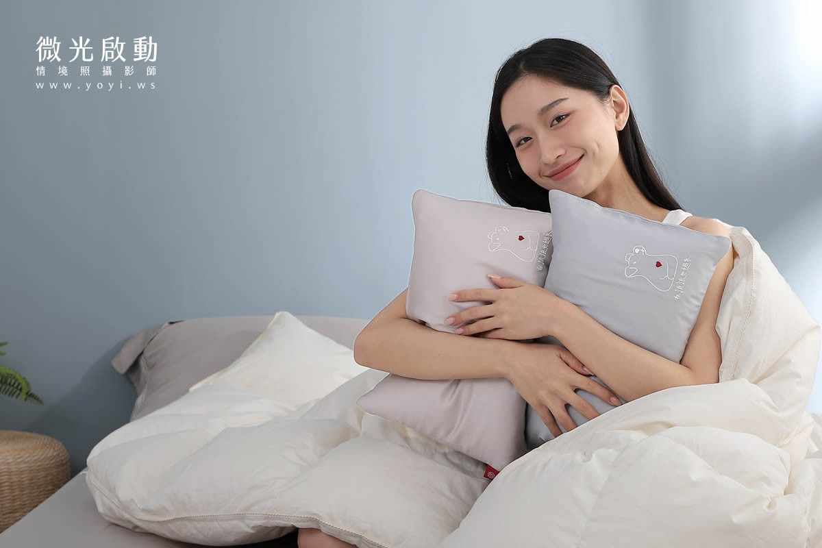 品牌羽絨被攝影｜合隆羽藏高保暖冬被純白情境攝影 19