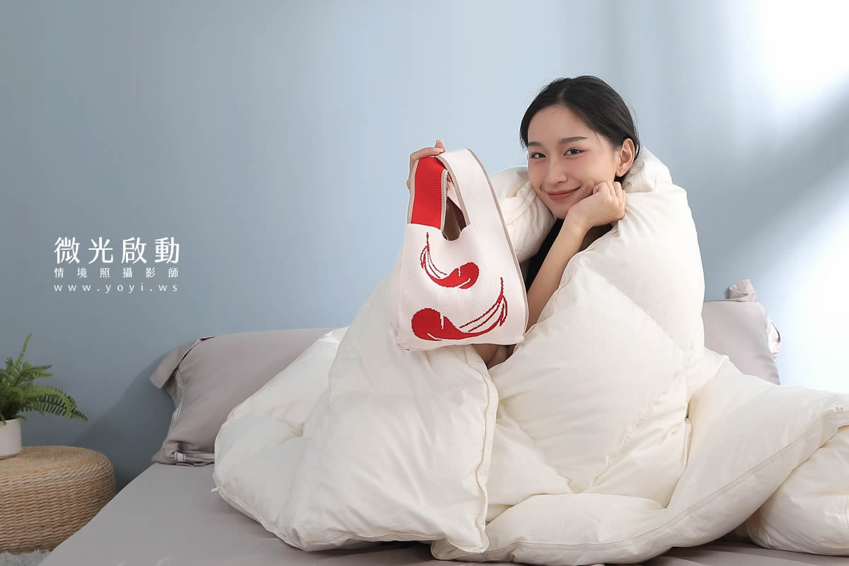 品牌羽絨被攝影｜合隆羽藏高保暖冬被純白情境攝影 25
