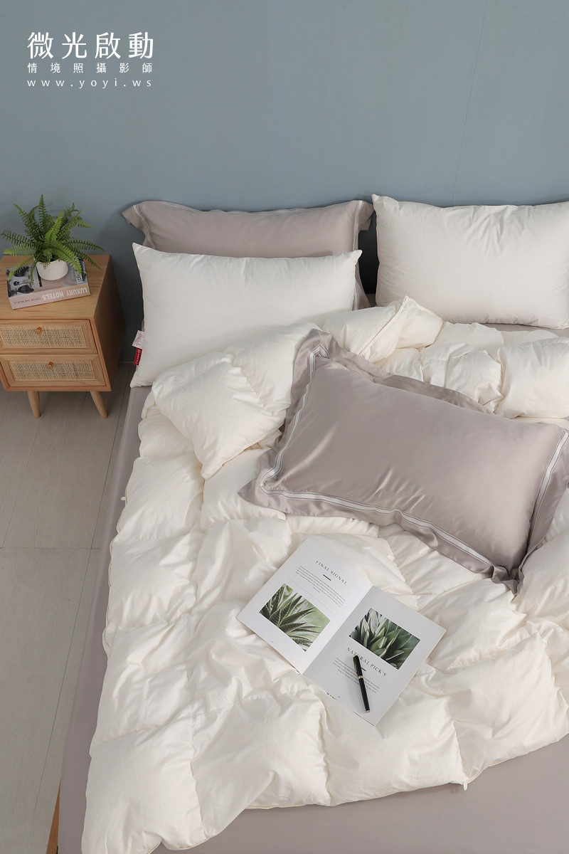 品牌羽絨被攝影｜合隆羽藏高保暖冬被純白情境攝影 27