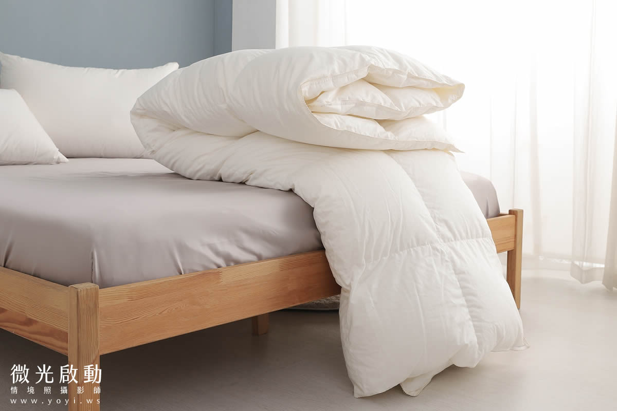 品牌羽絨被攝影｜合隆羽藏高保暖冬被純白情境攝影 33