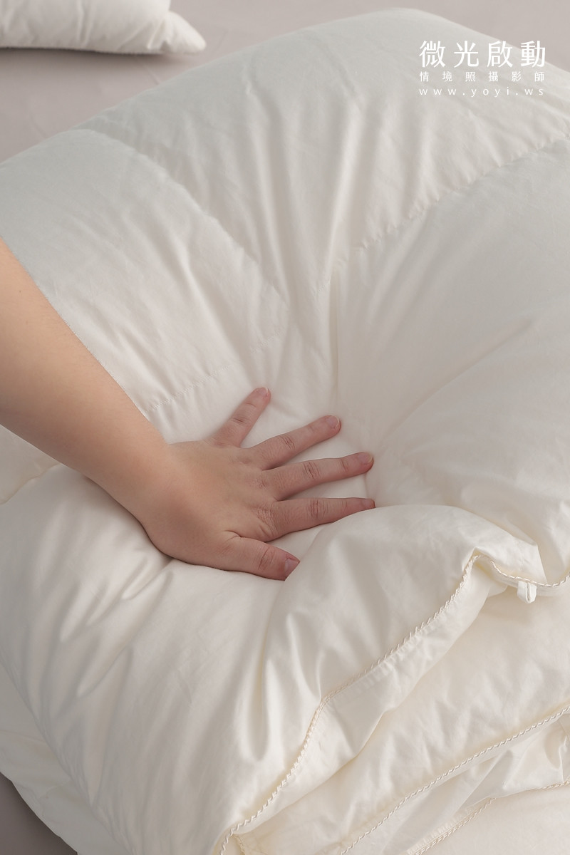 品牌羽絨被攝影｜合隆羽藏高保暖冬被純白情境攝影 37