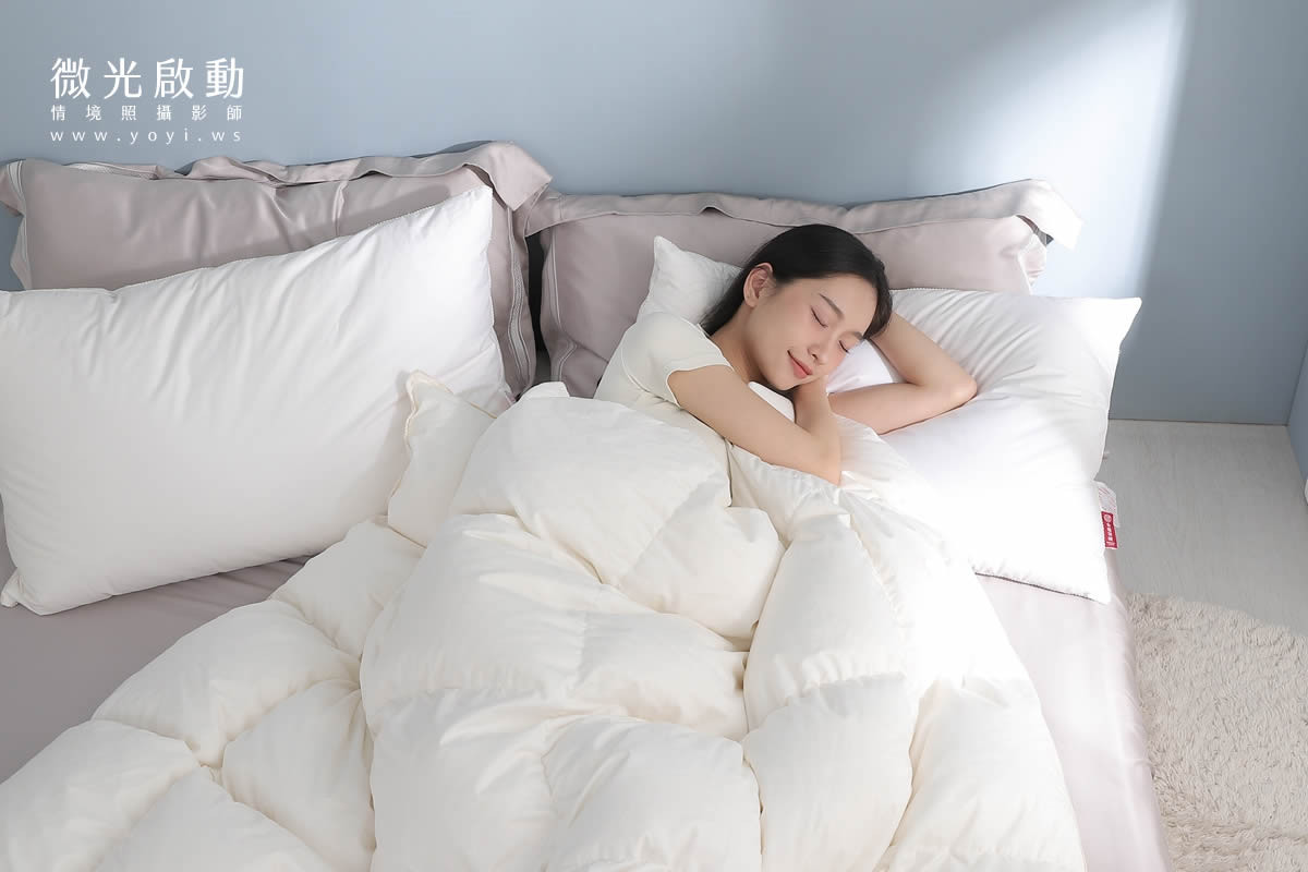 品牌羽絨被攝影｜合隆羽藏高保暖冬被純白情境攝影 39