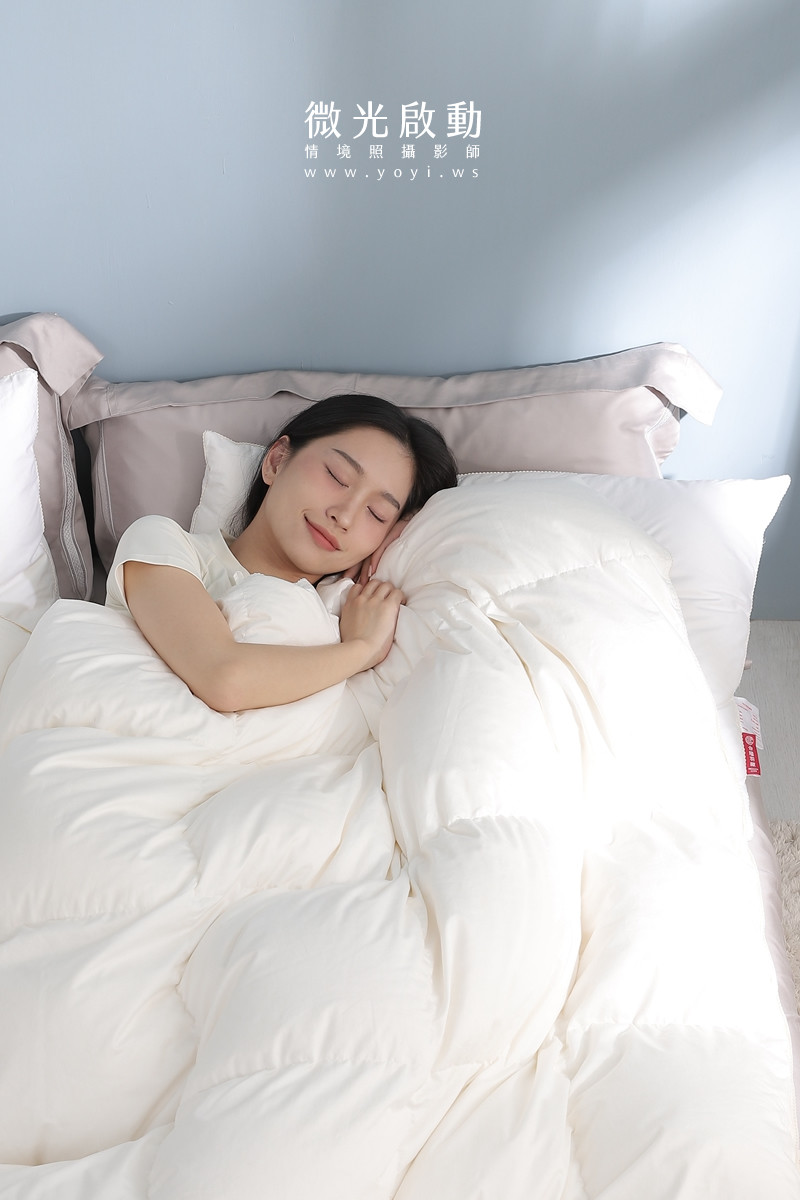 品牌羽絨被攝影｜合隆羽藏高保暖冬被純白情境攝影 45