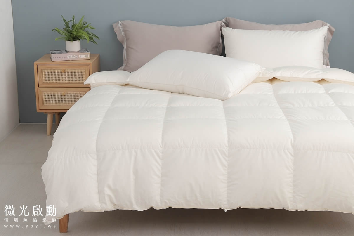 品牌羽絨被攝影｜合隆羽藏高保暖冬被純白情境攝影 51