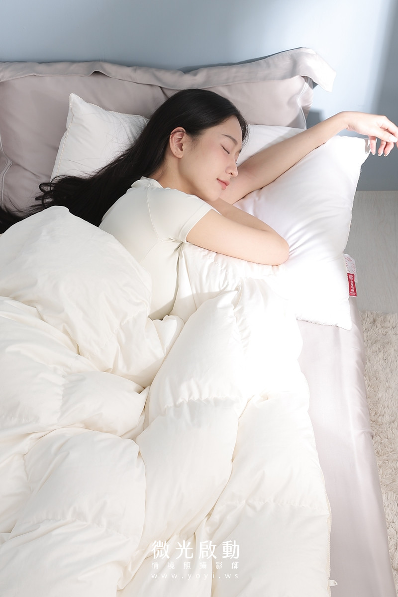 品牌羽絨被攝影｜合隆羽藏高保暖冬被純白情境攝影 53