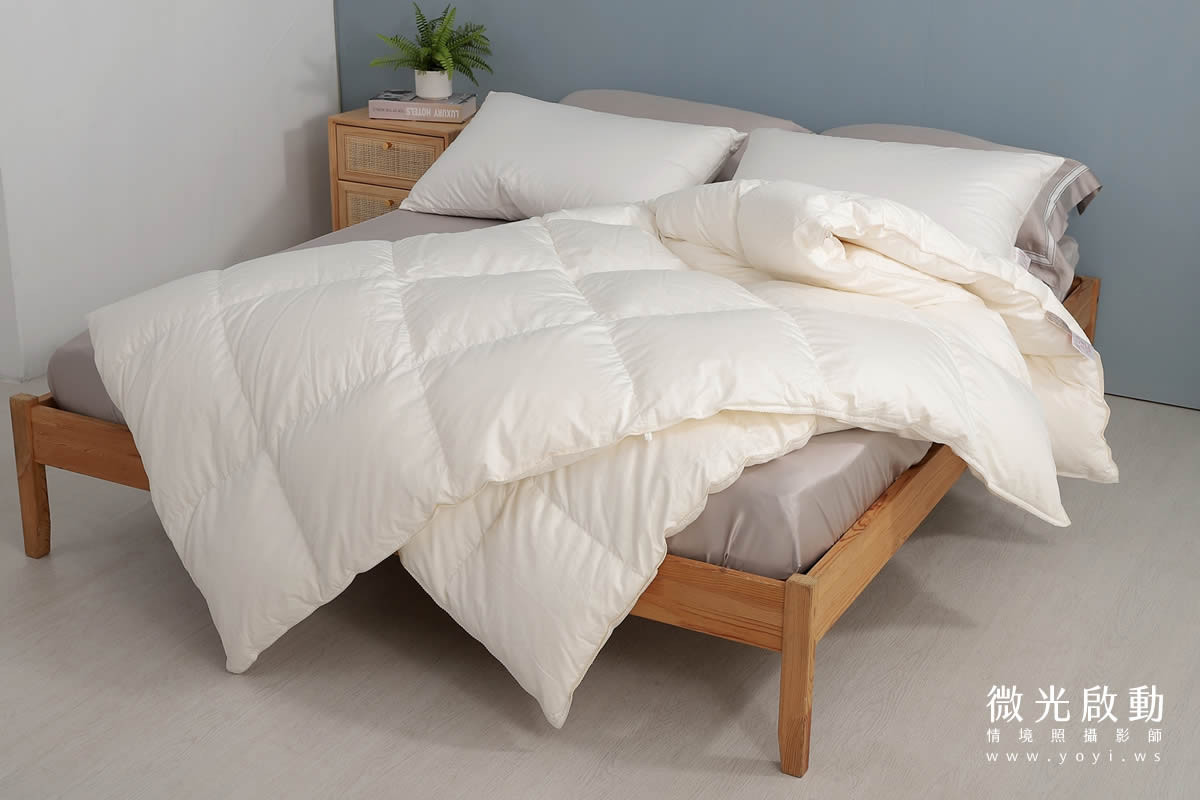 品牌羽絨被攝影｜合隆羽藏高保暖冬被純白情境攝影 59