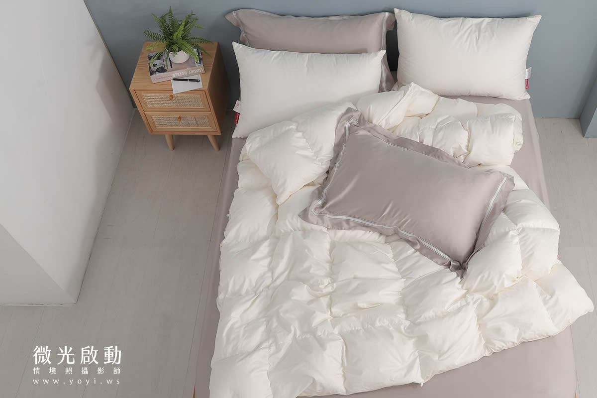 品牌羽絨被攝影｜合隆羽藏高保暖冬被純白情境攝影 61