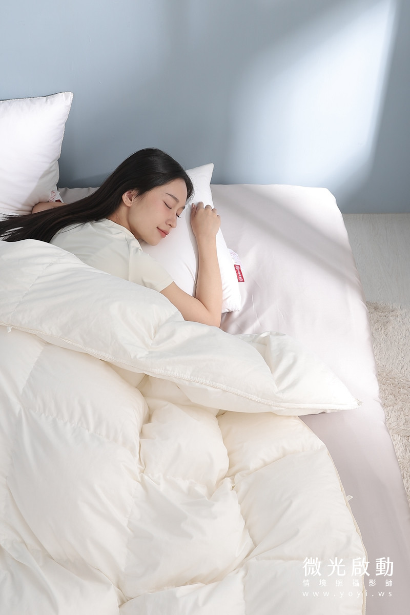 品牌羽絨被攝影｜合隆羽藏高保暖冬被純白情境攝影 63