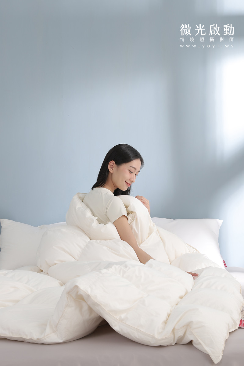 品牌羽絨被攝影｜合隆羽藏高保暖冬被純白情境攝影 67