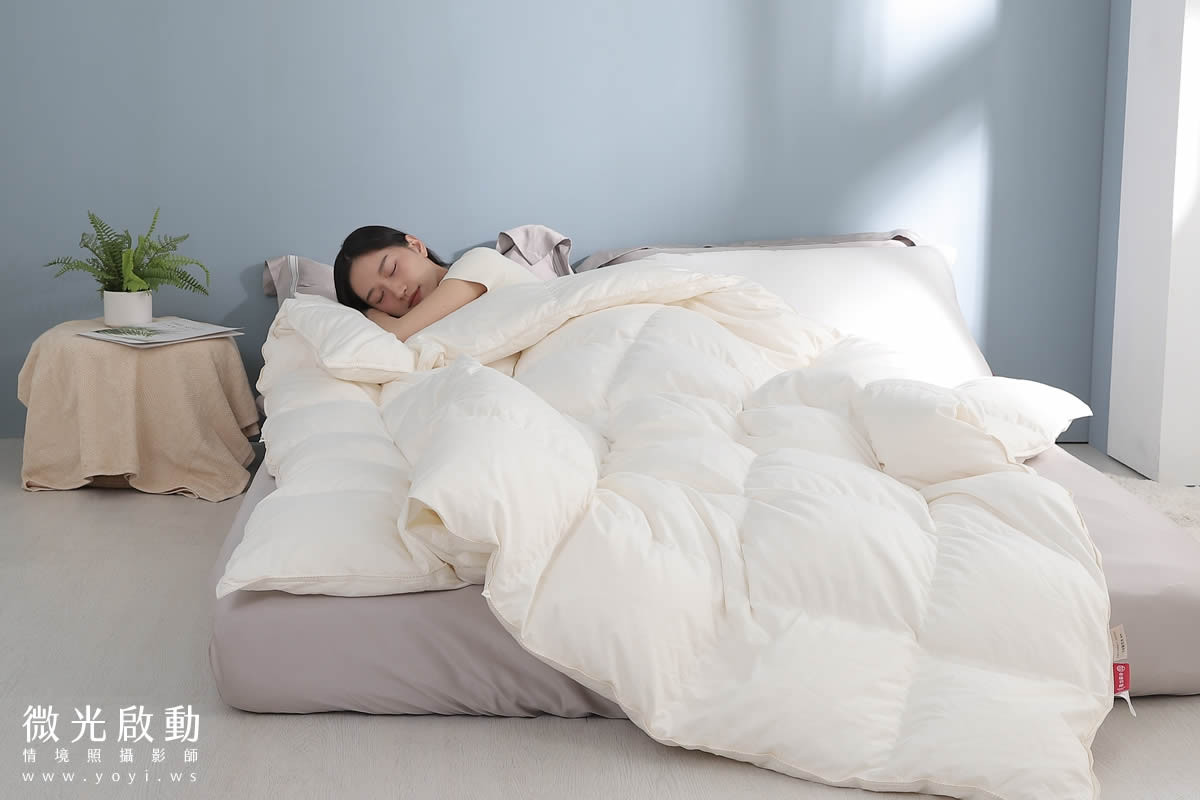 品牌羽絨被攝影｜合隆羽藏高保暖冬被純白情境攝影 69