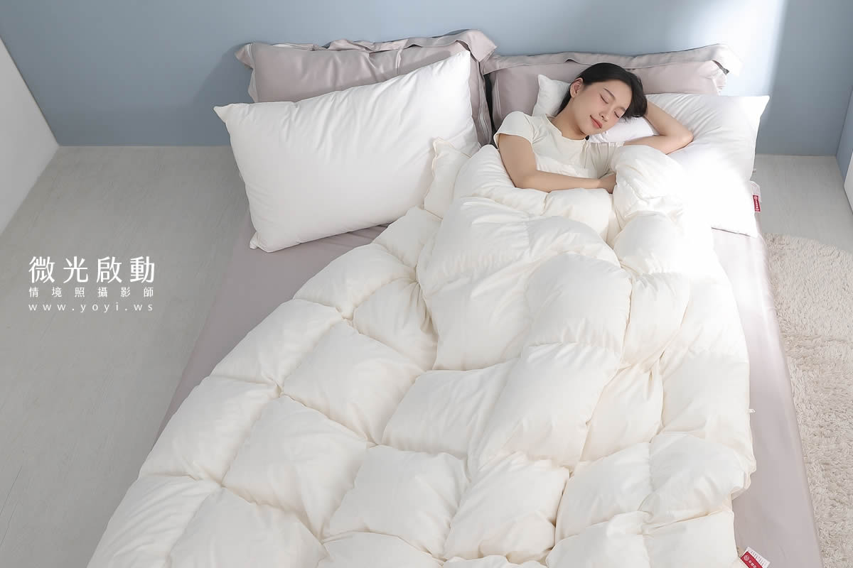 品牌羽絨被攝影｜合隆羽藏高保暖冬被純白情境攝影 71