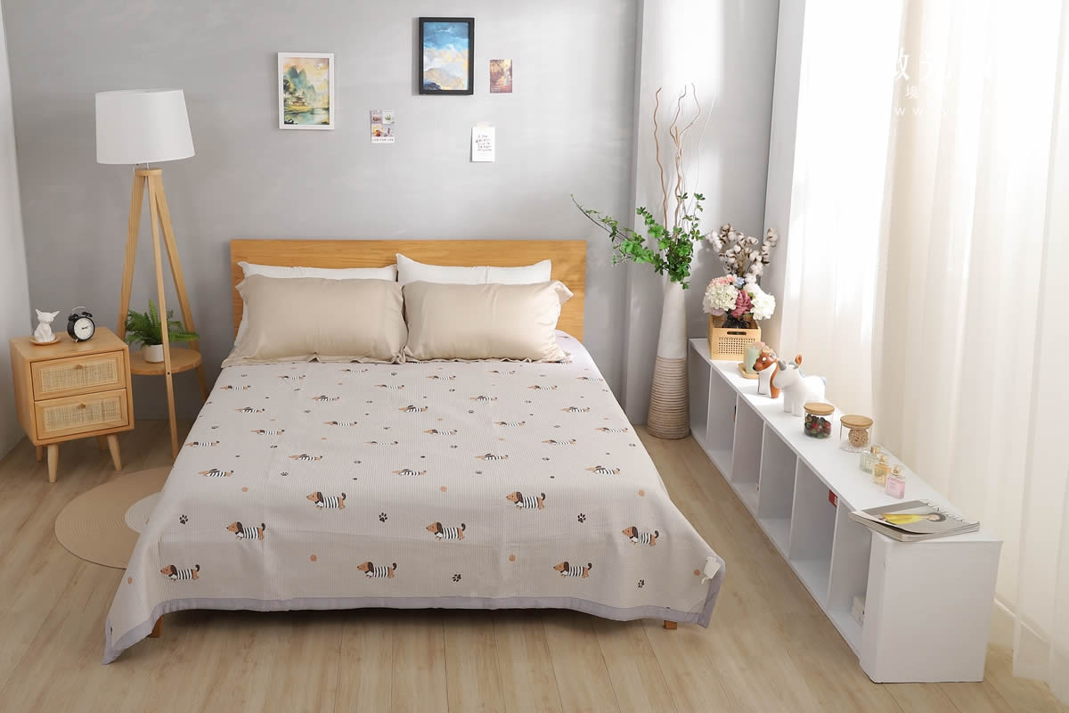 寢具商品攝影｜清新白底碎花雙人床包組情境攝影｜傑昱 85