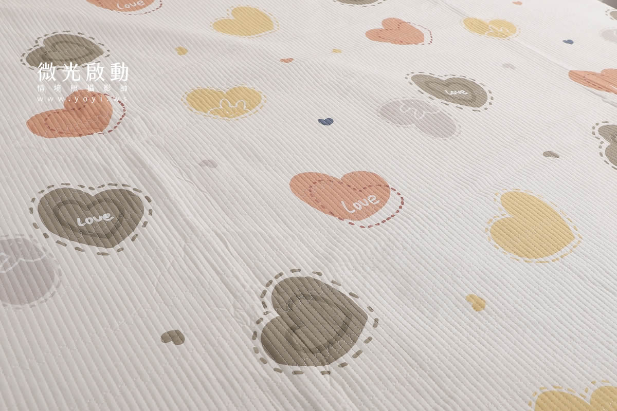 寢具商品攝影｜清新白底碎花雙人床包組情境攝影｜傑昱 95