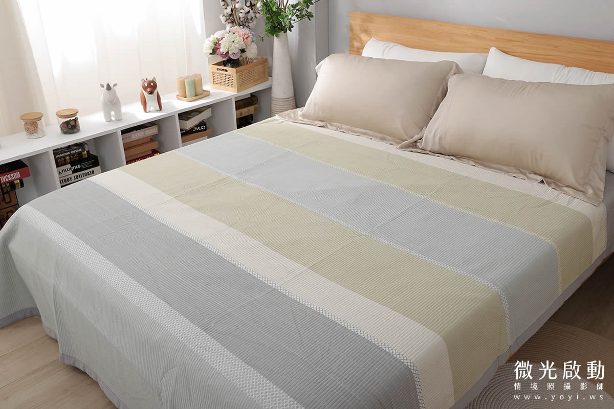 寢具商品攝影｜清新白底碎花雙人床包組情境攝影｜傑昱 111