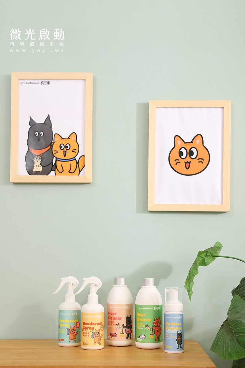 寵物清潔用品攝影｜沙威隆寵物洗劑與貓咪互動情境攝影｜沙威隆 99