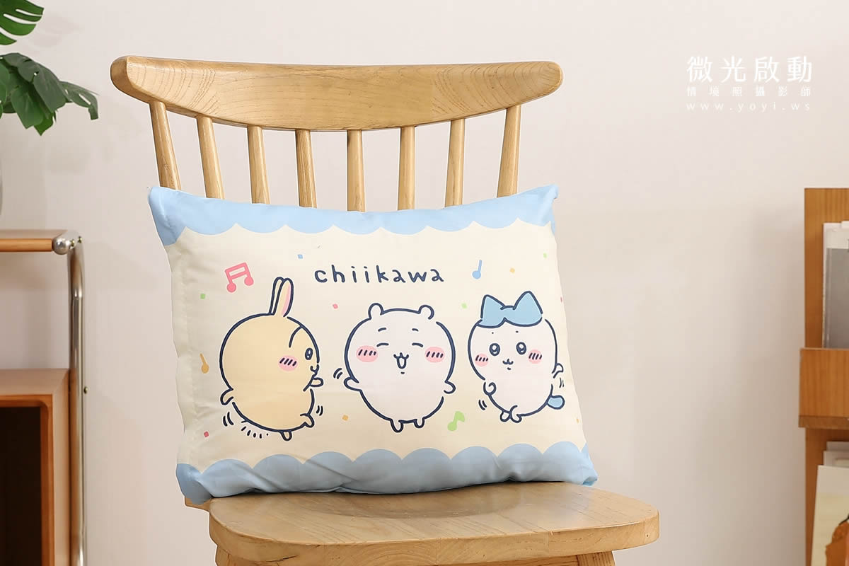 卡通聯名抱枕攝影｜Hello Kitty 粉色花卉藝術風格抱枕情境攝影｜床的嫁紗 25