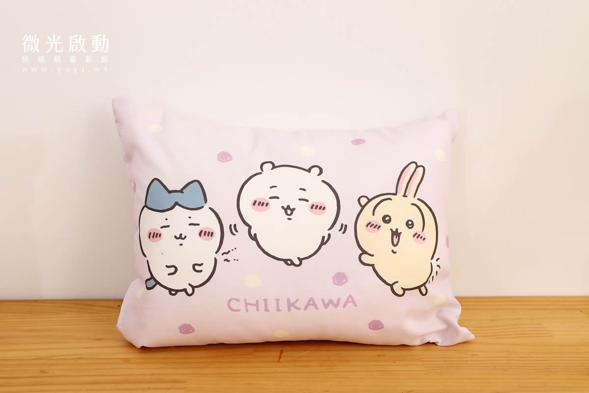 卡通聯名抱枕攝影｜Hello Kitty 粉色花卉藝術風格抱枕情境攝影｜床的嫁紗 47