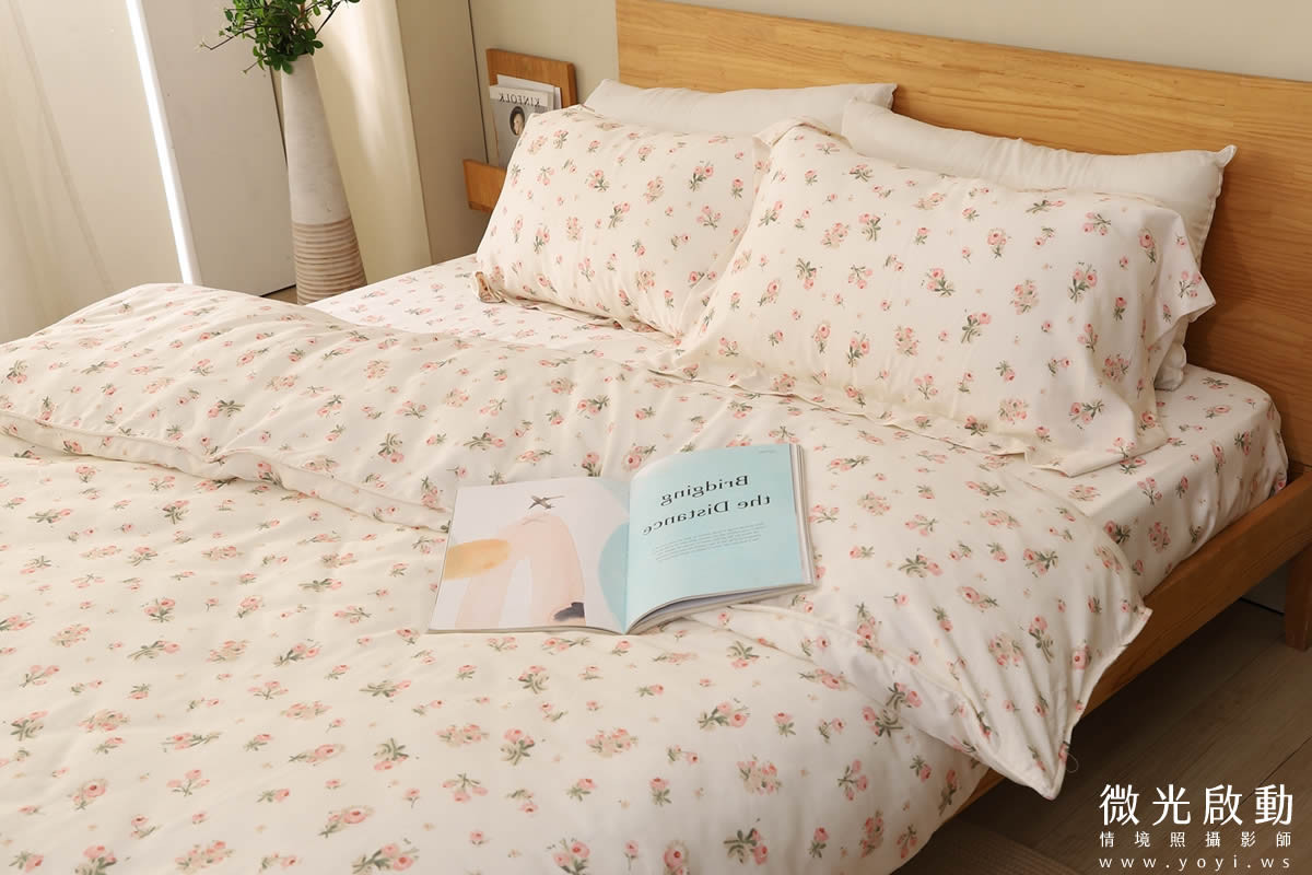 自然光影寢具商品攝影 靠枕拍攝