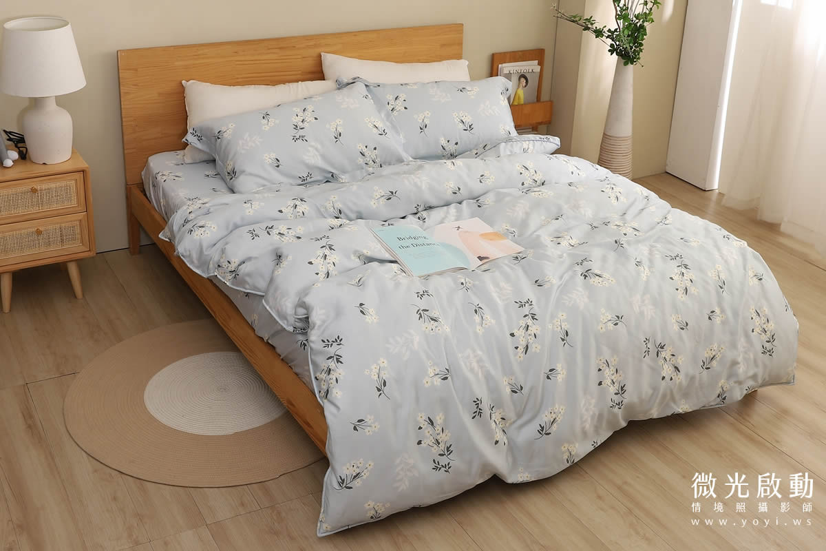 唯美風格寢具商品攝影 床墊展示拍攝