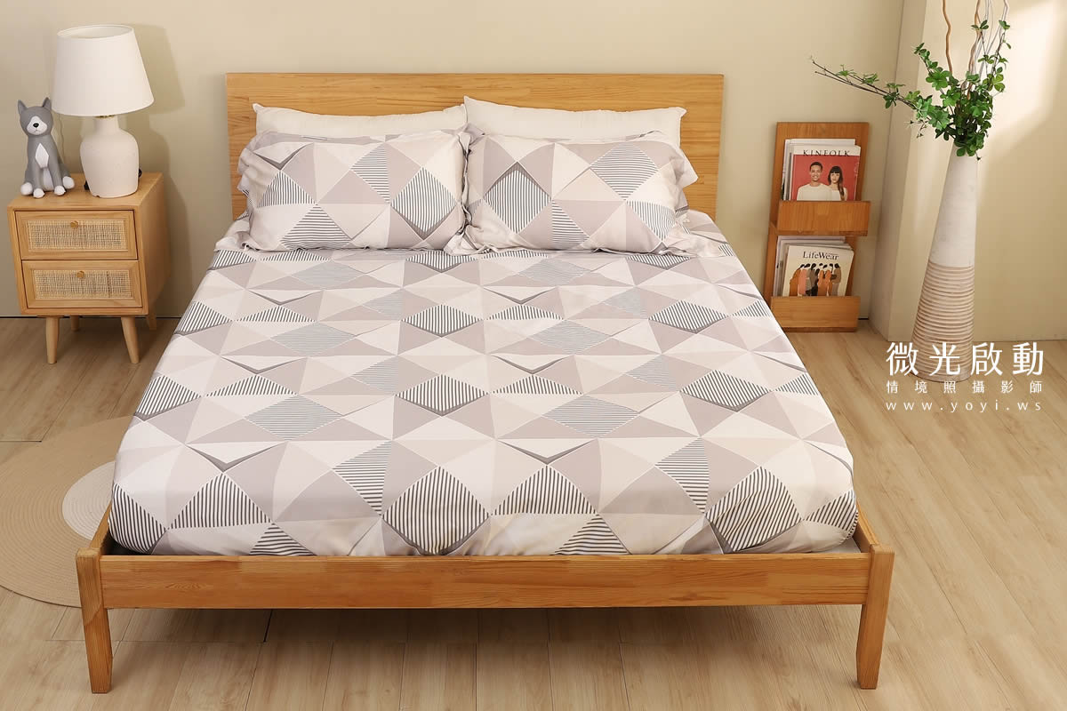 乾淨清新寢具商品攝影 枕頭商品照