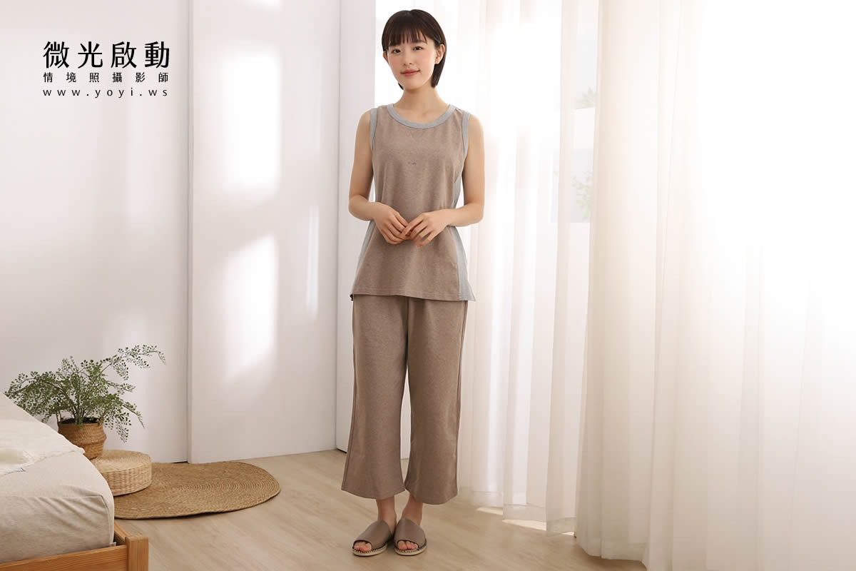 居家服飾攝影｜舒適輕柔居家服模特兒情境攝影｜吉宏國際 3