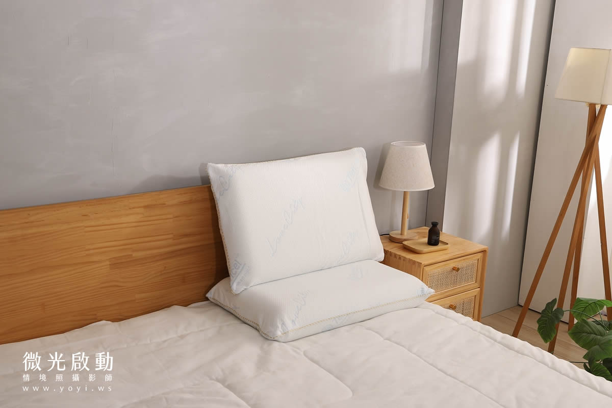 枕頭商品攝影｜純白高支撐力機能枕頭居家情境攝影｜蒂澄商行 1