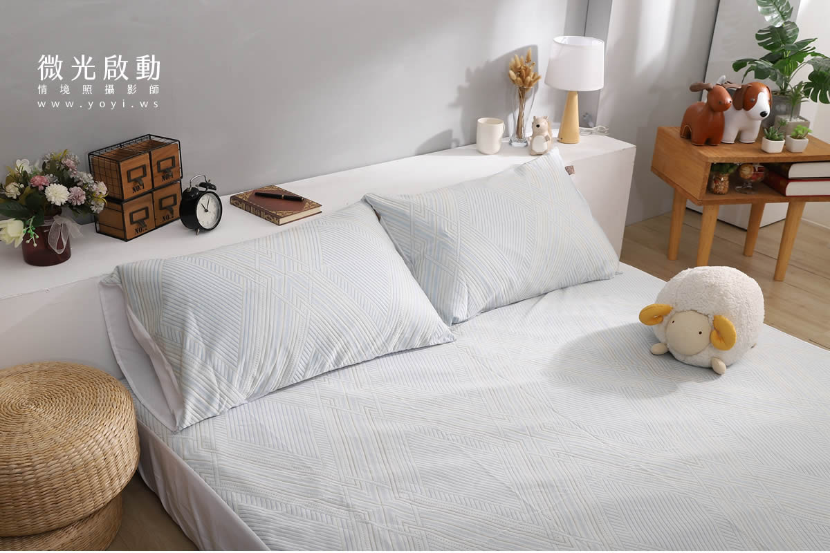床墊攝影｜冠裕單人床墊與機能枕頭情境攝影｜冠裕 5