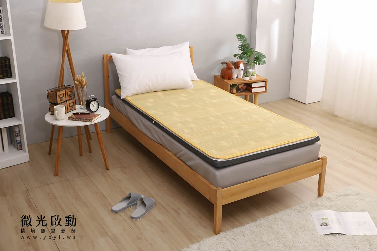 床墊攝影｜冠裕單人床墊與機能枕頭情境攝影｜冠裕 7