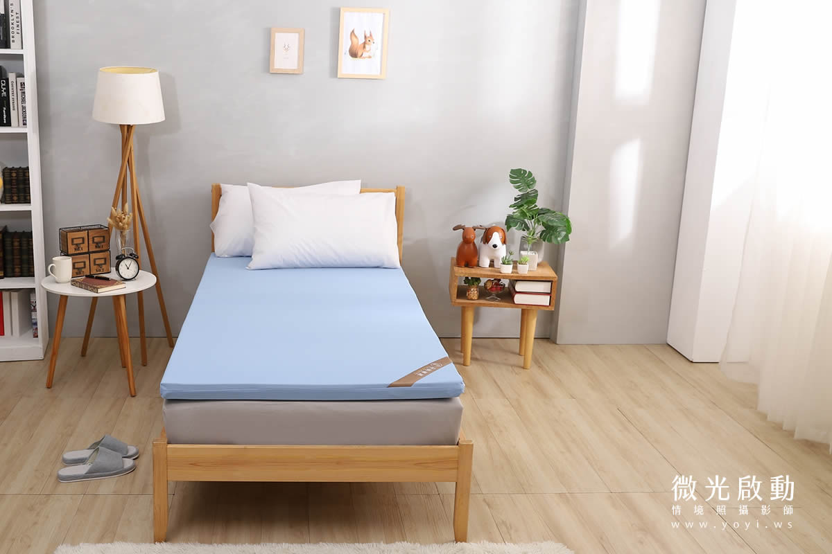 床墊攝影｜冠裕單人床墊與機能枕頭情境攝影｜冠裕 15